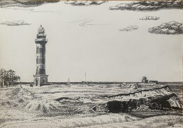 "Osmussaare tuletorn"
2024. Tintelpen. 30x21 cm.